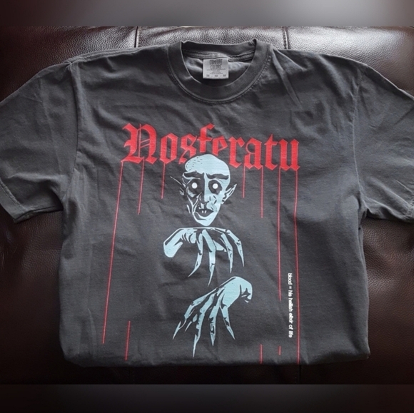 Hot Topic Tops - New Black Vintage Retro Horror Nosferatu Vampire Graphic Tee